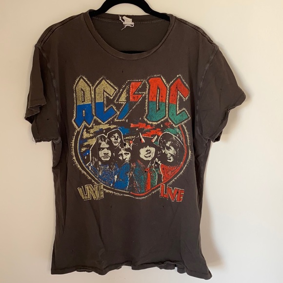 madeworn Tops - Madeworn AC/DC Tee